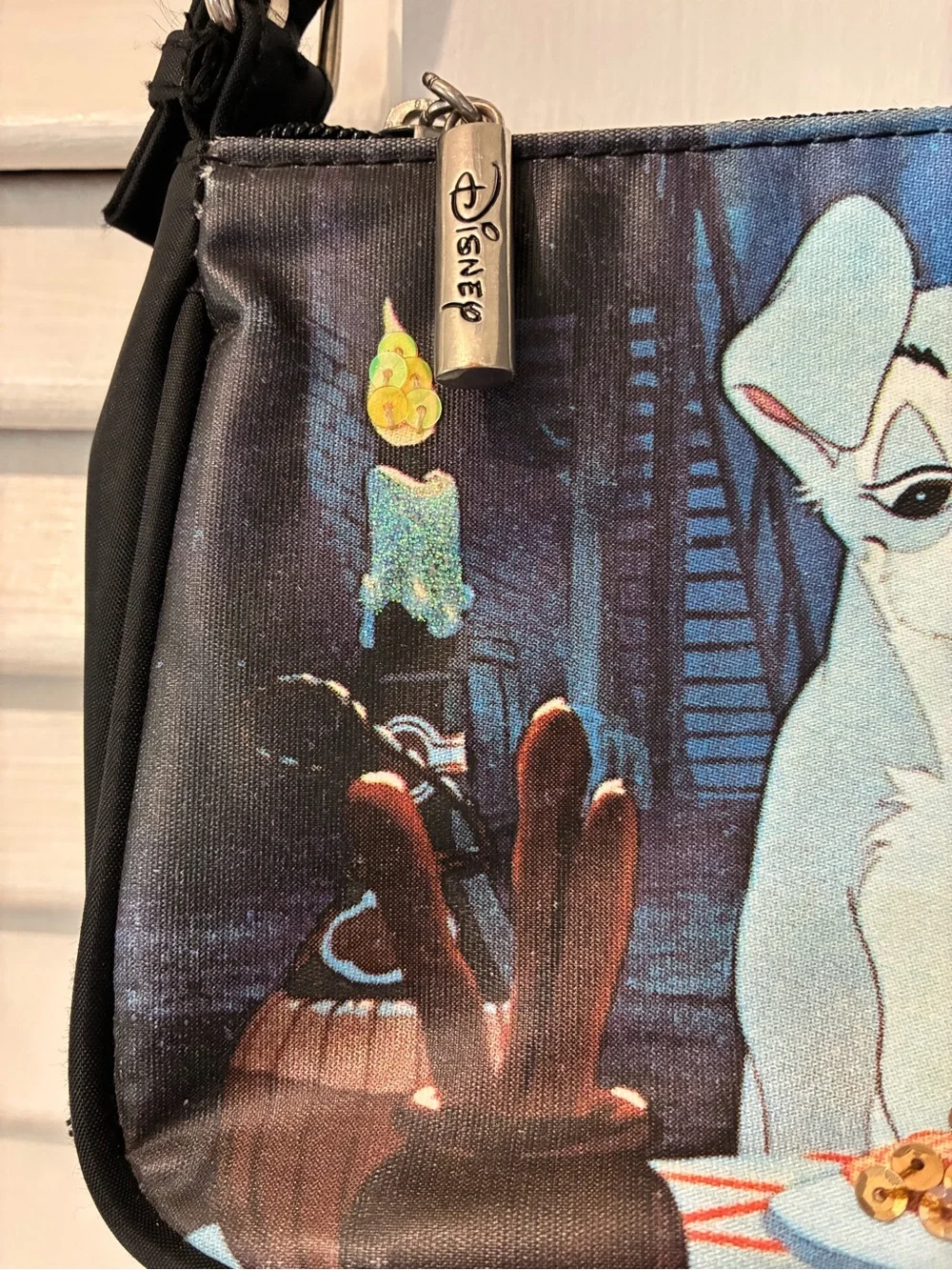 Y2K Vintage Disney Lady and the Tramp Sequin Shoulder Bag